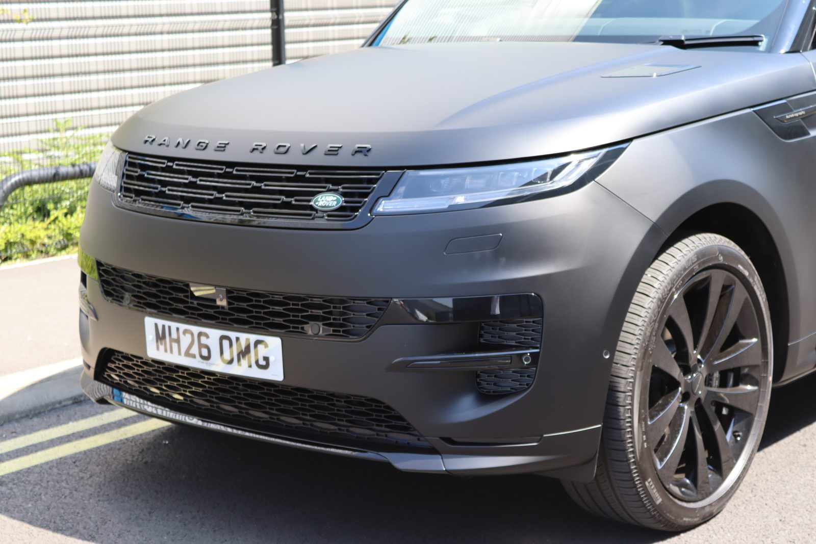 Range Rover Sport in a satin black full wrap by Auto Wrap Manchester