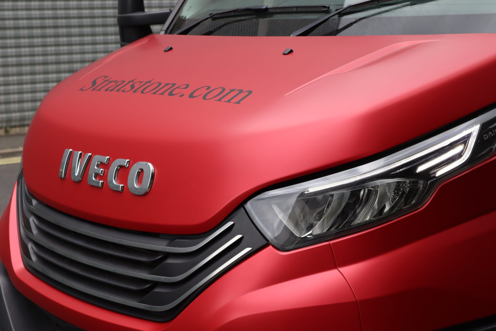 Stratstone Iveco van with printed fleet livery by Auto Wrap Manchester
